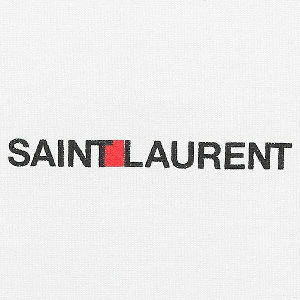 サンローランパリ Tシャツ トップス ロゴ ホワイト レディース SAINT LAURENT PARIS 460876 YB2DQ 9000 詳細画像