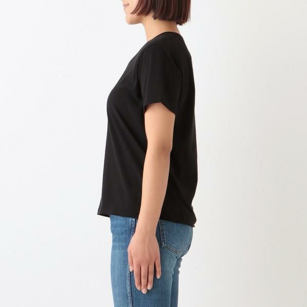 サンローランパリ Tシャツ トップス ブラック レディース SAINT LAURENT PARIS 554298 Y2ZJ2 1000 詳細画像