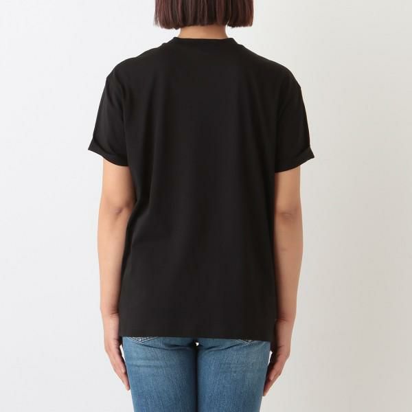 ステラマッカートニー トップス Tシャツ ミニスター ブラック レディース STELLA McCARTNEY 457142 SLW23 1000 詳細画像