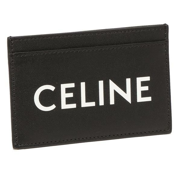 セリーヌ カードケース ロゴ パスケース ブラック メンズ レディース CELINE 10B703DMF 38SI