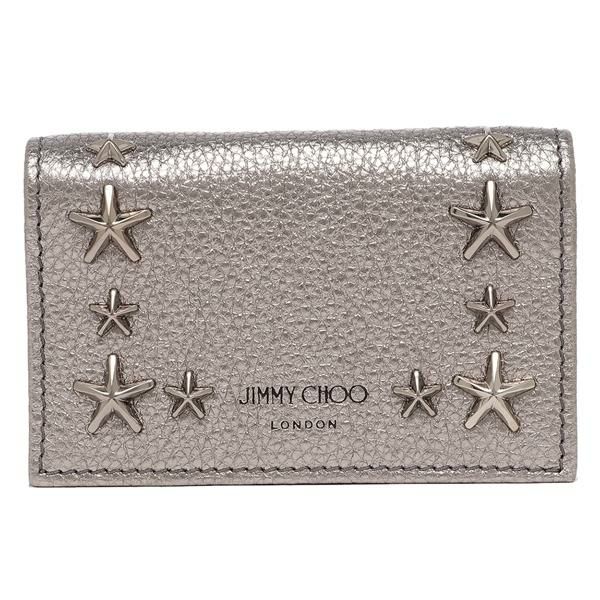 ジミーチュウ カードケース ネッロ シルバー レディース JIMMY CHOO NELLOUUR 14503795 詳細画像