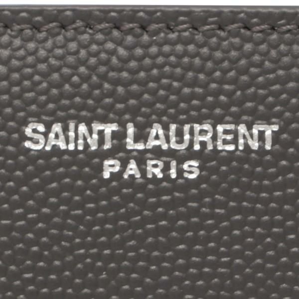 サンローランパリ 二つ折り財布 ビルクリップ ウォレット グレー メンズ SAINT LAURENT PARIS 378005 BTY0N 1112 詳細画像
