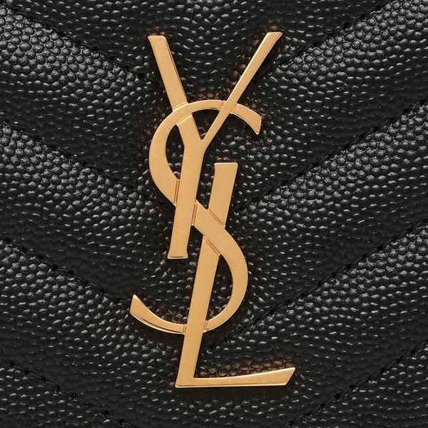 サンローランパリ 二つ折り財布 モノグラム ブラック レディース SAINT LAURENT PARIS 668288 BOW01 1000 詳細画像