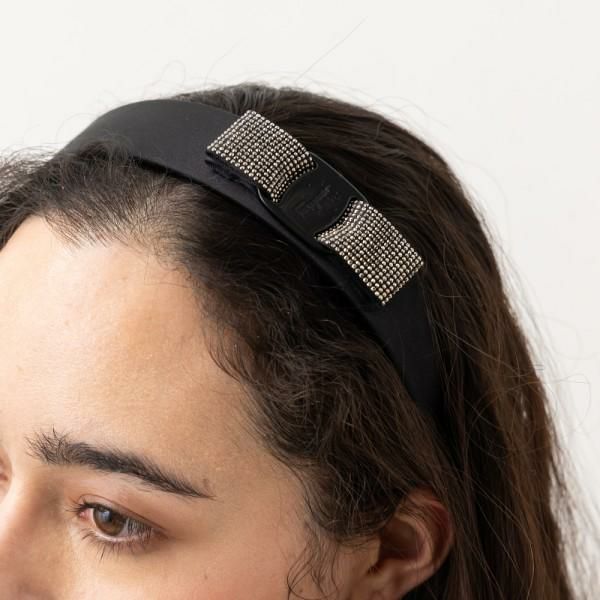 フェラガモ カチューシャ アクセサリー レディース ヴァラ VARA リボン Salvatore Ferragamo 347600 727768 ブラック 詳細画像