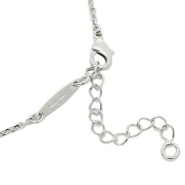 フェラガモ ネックレス アクセサリー レディース ガンチーニ GANCINO クリスタル Salvatore Ferragamo 760132 696657 シルバー 詳細画像
