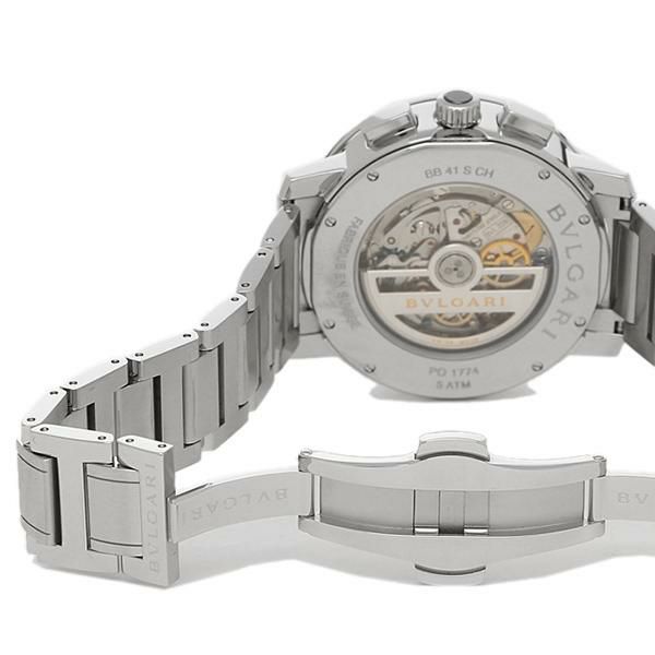 ブルガリ 時計 メンズ BVLGARI BB41BSSDCH 腕時計 ウォッチ シルバー/ブラック【お取り寄せ商品】 詳細画像
