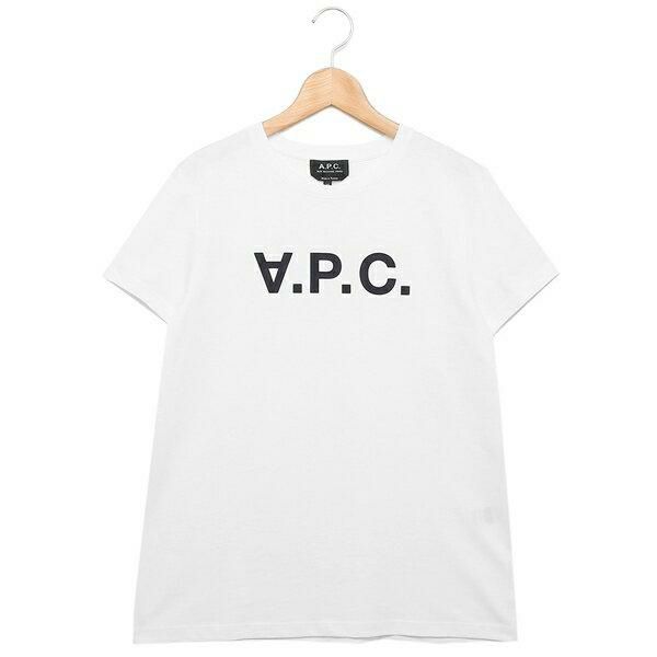 アーペーセー トップス Tシャツ ホワイト レディース APC COBQX F26588 IAK 詳細画像