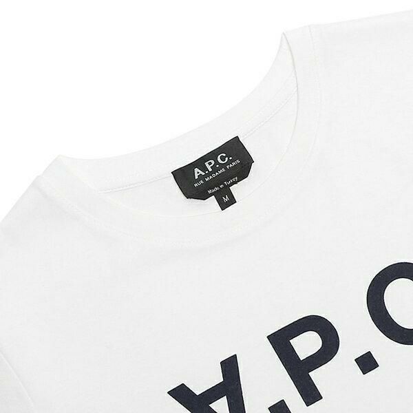 アーペーセー トップス Tシャツ ホワイト レディース APC COBQX F26588 IAK 詳細画像