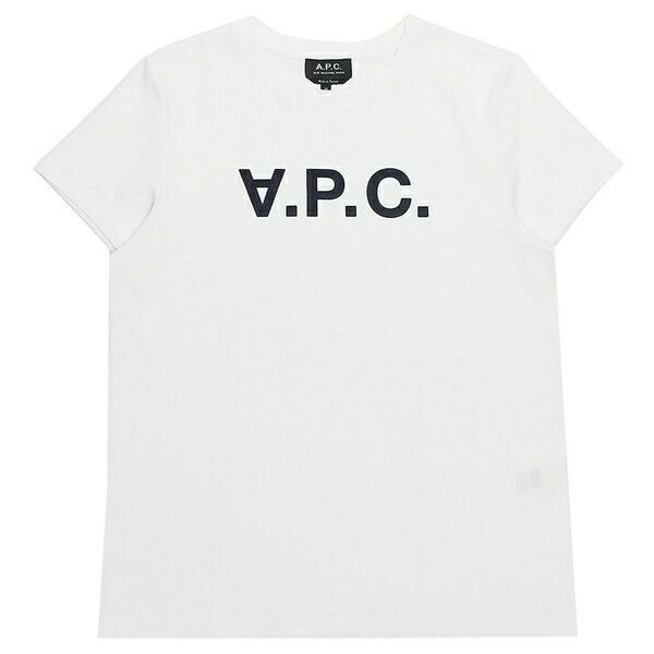 アーペーセー トップス Tシャツ ホワイト レディース APC COBQX F26588 IAK 詳細画像