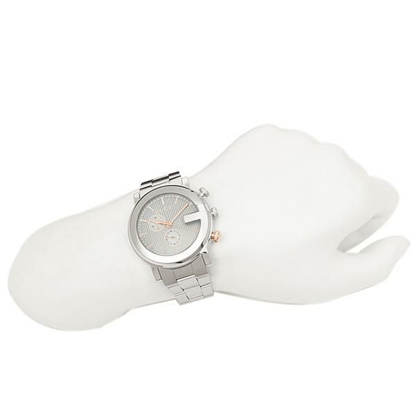 グッチ 時計 メンズ GUCCI YA101360 Gクロノ 腕時計 ウォッチ シルバー/ピンクゴールド 詳細画像