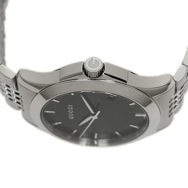 グッチ GUCCI 時計 腕時計 メンズ YA126402 ミディアム バージョン Gタイムレス コレクション ウォッチ シルバー/ブラック/シルバー 詳細画像