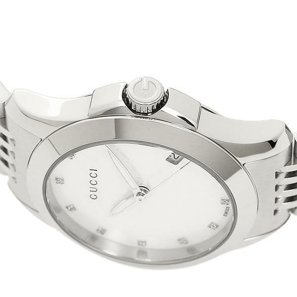 グッチ 時計 レディース GUCCI YA126535 G-タイムレス 腕時計 ウォッチ シルバー/ホワイト 詳細画像