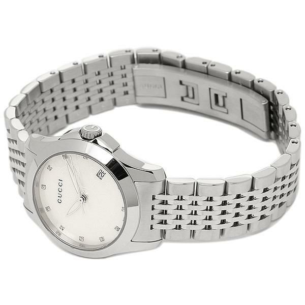 グッチ 時計 レディース GUCCI YA126535 G-タイムレス 腕時計 ウォッチ シルバー/ホワイト 詳細画像