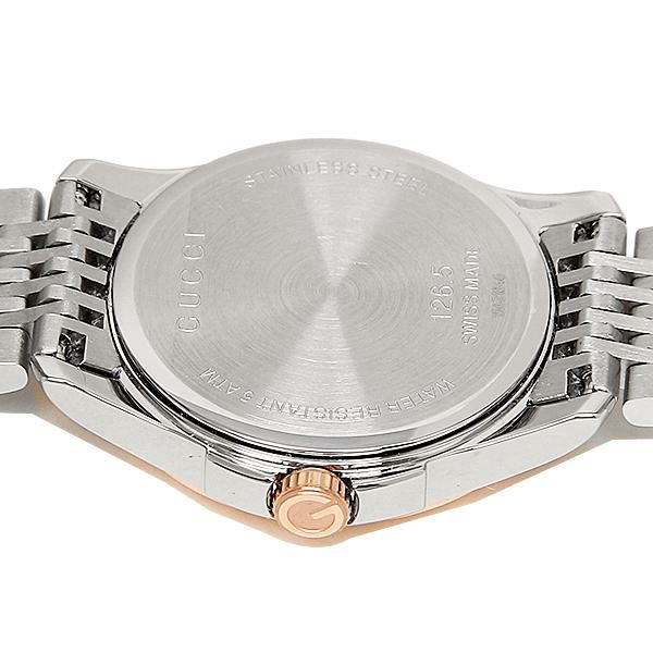 グッチ 時計 レディース GUCCI YA126538 Gタイムレス 腕時計 ウォッチ シルバー/ゴールド/ピンクパール 詳細画像