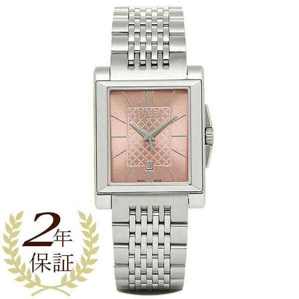グッチ 時計 レディース GUCCI YA138502 G-タイムレス レクタングル 腕時計 ウォッチ シルバー/ピンク