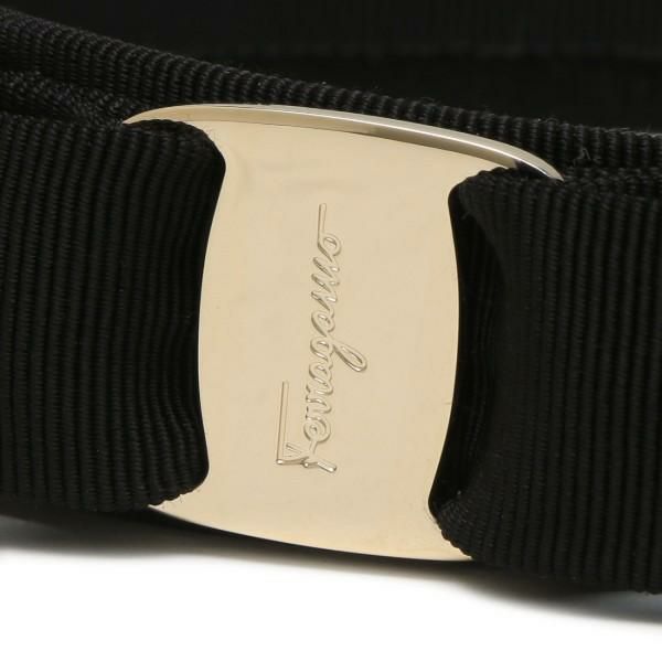 サルヴァトーレフェラガモ カチューシャ アクセサリー ヴァラリボン ヘアアクセサリー ブラック Salvatore Ferragamo 344311 572738 詳細画像