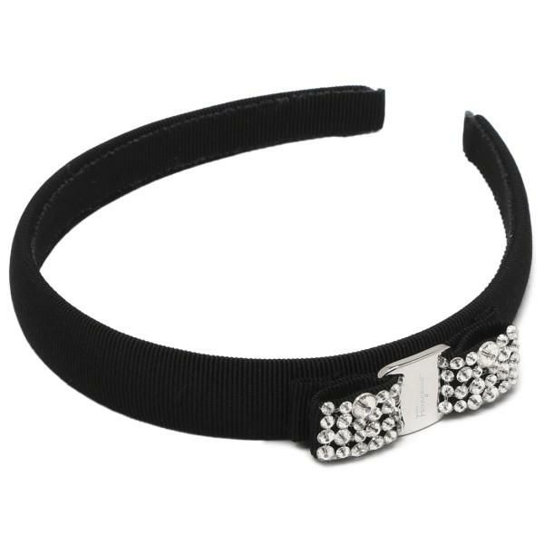 サルヴァトーレフェラガモ カチューシャ アクセサリー ヴァラ ヘアアクセサリー ブラック レディース Salvatore Ferragamo 347581 713034
