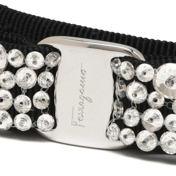 サルヴァトーレフェラガモ カチューシャ アクセサリー ヴァラ ヘアアクセサリー ブラック レディース Salvatore Ferragamo 347581 713034 詳細画像