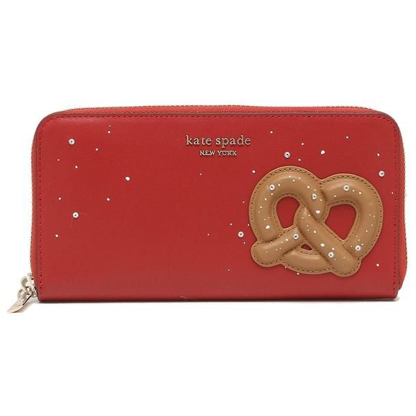 ケイトスペード 長財布 オンアロール レッド ピンクマルチ レディース KATE SPADE K4572 650 詳細画像