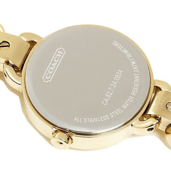 コーチ 時計 レディース COACH GOLD-PLATED LINK BRACELET 腕時計 ウォッチ ゴールド 詳細画像