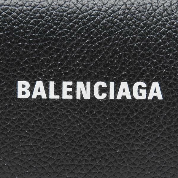 バレンシアガ 三つ折り財布 キャッシュ ロゴ ミニ財布 ブラック メンズ レディース BALENCIAGA 655622 1IZIM 1090 詳細画像