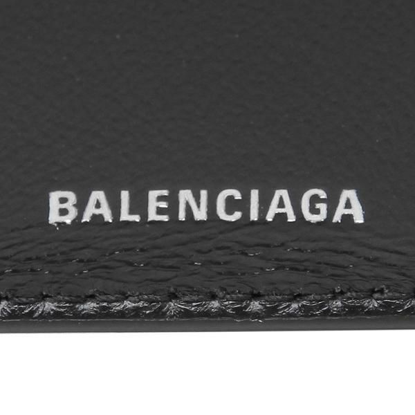 バレンシアガ 三つ折り財布 キャッシュ ロゴ ミニ財布 ブラック メンズ レディース BALENCIAGA 655622 1IZIM 1090 詳細画像