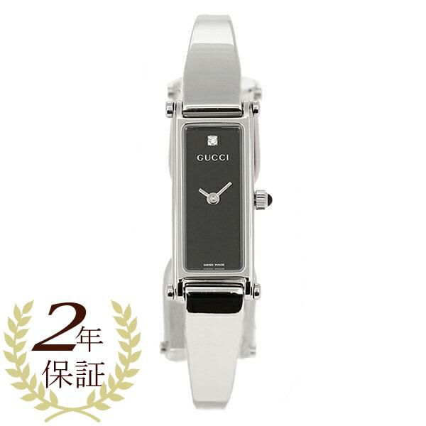 グッチ 時計 レディース 1500シリーズ クォーツ ブラック シルバー GUCCI YA015555