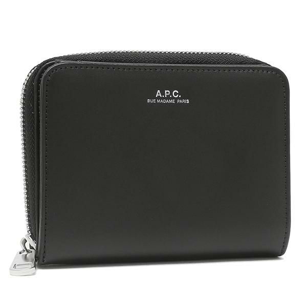 アーペーセー 二つ折り財布 ブラック メンズ レディース APC PXAWV H63087 LZZ