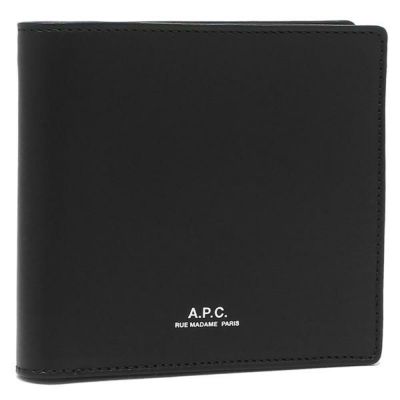 アーペーセー 二つ折り財布 ブラック メンズ APC PXAWV H63340 LZZ