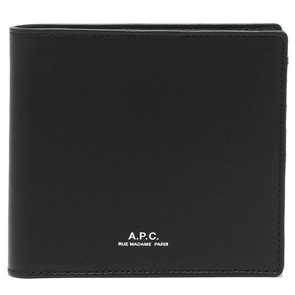 アーペーセー 二つ折り財布 ブラック メンズ APC PXAWV H63340 LZZ 詳細画像