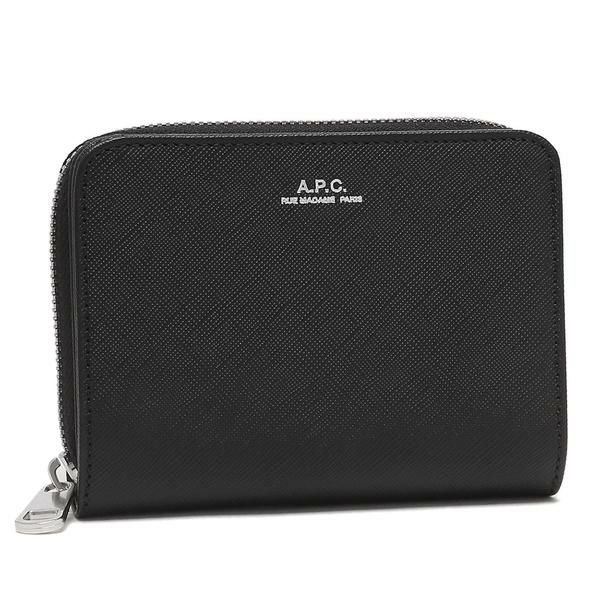 アーペーセー 二つ折り財布 ブラック メンズ レディース APC PXBJQ H63087 LZZ