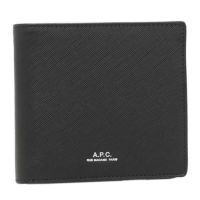 アーペーセー 二つ折り財布 ブラック メンズ APC PXBJQ H63340 LZZ