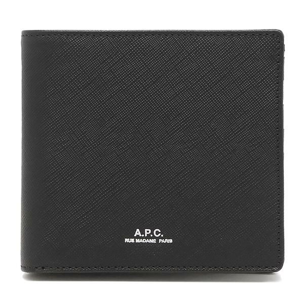 アーペーセー 二つ折り財布 ブラック メンズ APC PXBJQ H63340 LZZ 詳細画像
