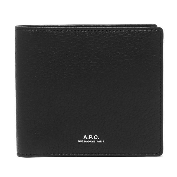 アーペーセー 二つ折り財布 ブラック メンズ APC PXBLH H63340 LZZ 詳細画像