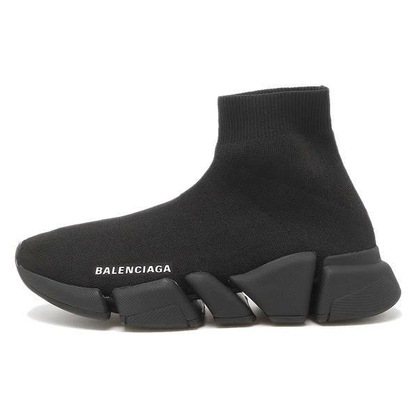 バレンシアガ スニーカー 靴 スピード ロゴ ブラック レディース BALENCIAGA 617196 W2DB1 1013 詳細画像