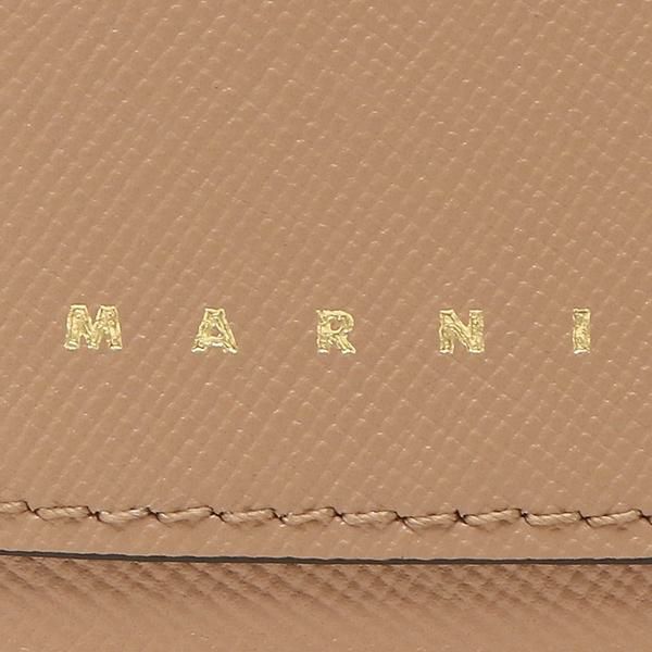 マルニ 二つ折り財布 トランク ブラウン レディース MARNI PFMOQ14U07 LV520 Z470N 詳細画像
