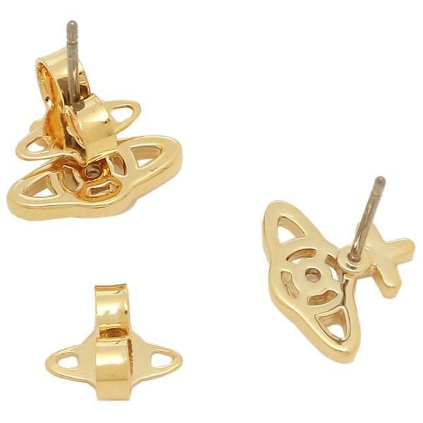 ヴィヴィアンウエストウッド ピアス アクセサリー イエローゴールド ホワイト レディース VIVIENNE WESTWOOD 62010278 02R102 詳細画像