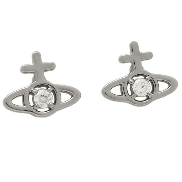 ヴィヴィアンウエストウッド ピアス アクセサリー シルバー ホワイト レディース VIVIENNE WESTWOOD 62010278 02S104