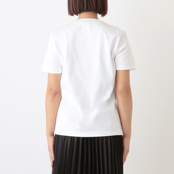 フェンディ Tシャツ トップス ロゴ ホワイト レディース FENDI FS7254 AHLS F0ZNM 詳細画像