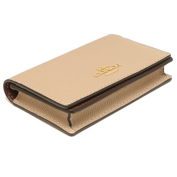 コーチ アウトレット カードケース 名刺入れ ベージュ レディース COACH 87731 IMTAU 詳細画像