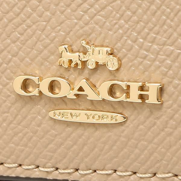 コーチ アウトレット カードケース 名刺入れ ベージュ レディース COACH 87731 IMTAU 詳細画像