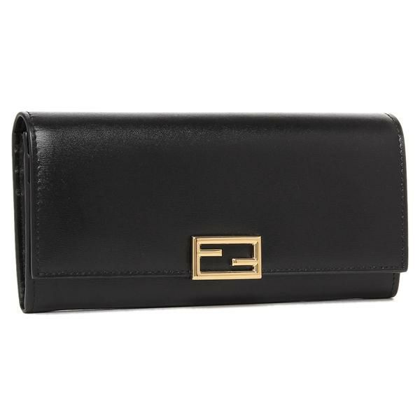 フェンディ 長財布 FF ブラック レディース FENDI 8M0251 AHM0 F0KUR