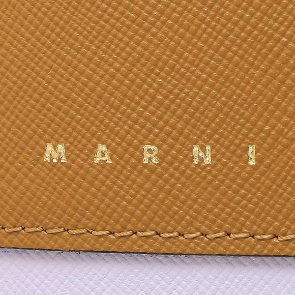 マルニ 二つ折り財布 トランク イエロー レディース MARNI PFMOQ14U15 LV520 Z476N 詳細画像
