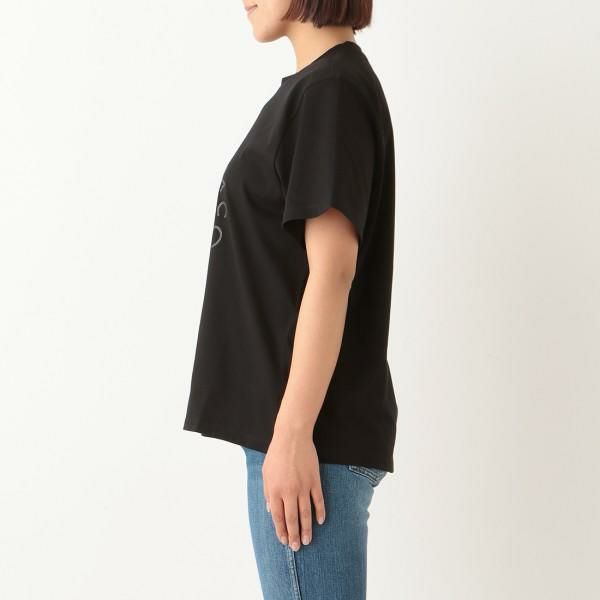 ステラマッカートニー トップス Tシャツ ロゴ ブラック レディース STELLA McCARTNEY 604034 SPW18 1000 詳細画像