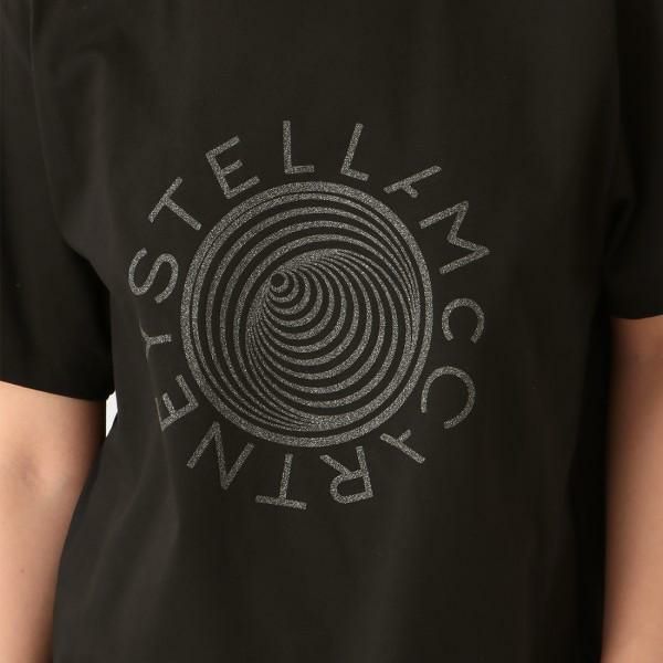 ステラマッカートニー トップス Tシャツ ロゴ ブラック レディース STELLA McCARTNEY 604034 SPW18 1000 詳細画像