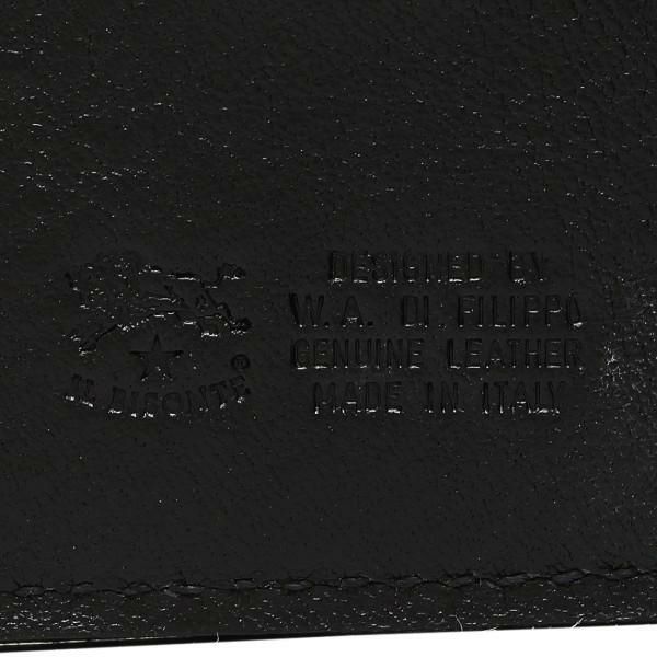 イルビゾンテ 二つ折り財布 ブラック メンズ レディース IL BISONTE SBW015 PV0005 BK110 詳細画像