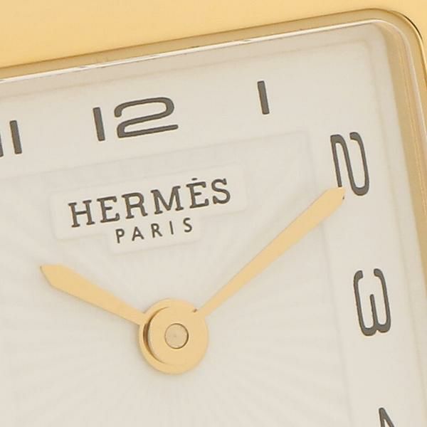 エルメス 時計 レディース メンズ Hウォッチ21mm ヴォー・スウィフト ホワイト オレンジ HERMES W036736WW00 HH1.201.131/SW93 詳細画像