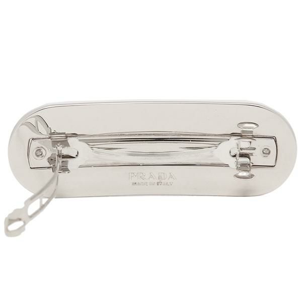 プラダ バレッタ ヘアアクセサリー ロゴ クリップ ブラック レディース PRADA 1IF022 2BA6 F0002 詳細画像