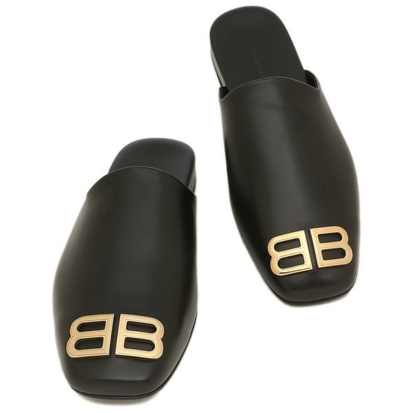 バレンシアガ ミュール 靴 ブラック レディース BALENCIAGA 653808 WBB52 1088 詳細画像