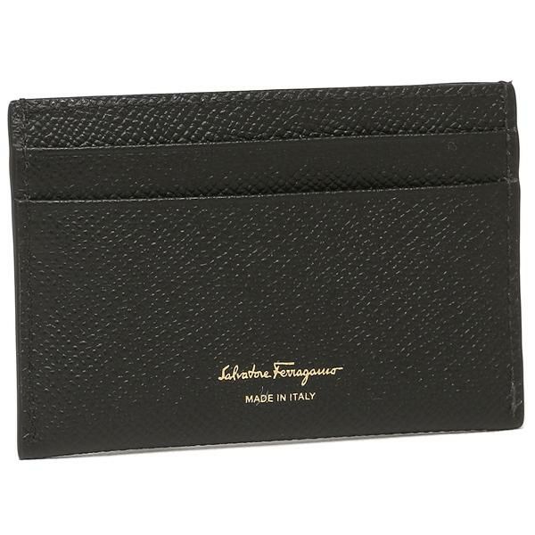 サルヴァトーレフェラガモ カードケース ガンチーニ ブラック レディース Salvatore Ferragamo 220007 0742164 NERO 詳細画像